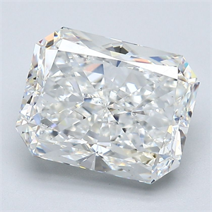 Picture of Natural Diamond 4.08 Carats, Radiant with  Cut, G Color, SI1 Clarity and Certified by GIA