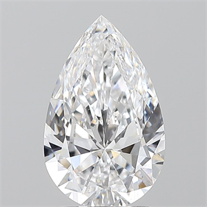 Picture of Natural Diamond 2.01 Carats, Pear with  Cut, D Color, VS2 Clarity and Certified by GIA