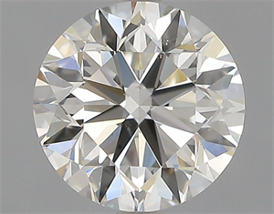 Picture of Natural Diamond 1.01 Carats, Round with Very Good Cut, I Color, SI1 Clarity and Certified by GIA
