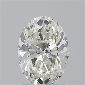 Picture of Natural Diamond 1.50 Carats, Oval with  Cut, J Color, VVS1 Clarity and Certified by GIA