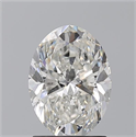 Natural Diamond 1.72 Carats, Oval with  Cut, G Color, SI2 Clarity and Certified by GIA