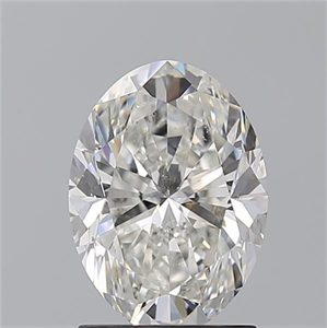 Picture of Natural Diamond 1.72 Carats, Oval with  Cut, G Color, SI2 Clarity and Certified by GIA