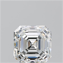 Natural Diamond 2.01 Carats, Asscher with  Cut, G Color, VS2 Clarity and Certified by GIA