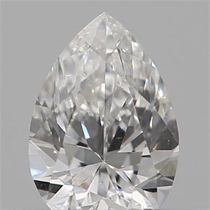 Foto Diamante Natural 0.11 quilates, De pera , Color F, claridad VS1 y certificado IGI de