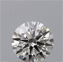 Natural Diamond 0.42 Carats, Round with Excellent Cut, G Color, VVS2 Clarity and Certified by IGI
