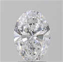 Natural Diamond 2.01 Carats, Oval with  Cut, D Color, SI1 Clarity and Certified by GIA