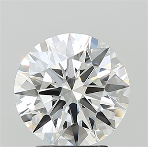 Picture of Lab Grown Diamond 3.10 Carats, Round with Ideal Cut, E Color, VVS2 Clarity and Certified by IGI