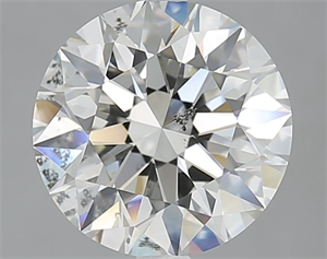 Picture of Natural Diamond 3.09 Carats, Round with Excellent Cut, J Color, SI2 Clarity and Certified by GIA
