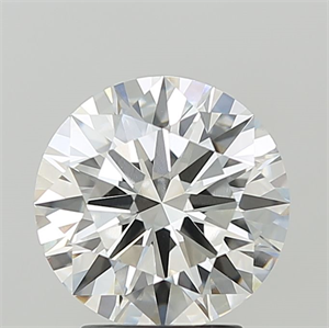 Picture of Lab Grown Diamond 3.02 Carats, Round with Ideal Cut, F Color, VVS2 Clarity and Certified by IGI