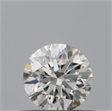 Natural Diamond 0.42 Carats, Round with Excellent Cut, G Color, VVS2 Clarity and Certified by IGI