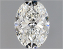 Natural Diamond 0.50 Carats, Oval with  Cut, G Color, VVS1 Clarity and Certified by GIA