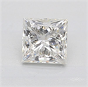 Natural Diamond 0.82 Carats, Princess with  Cut, G Color, I1 Clarity and Certified by GIA