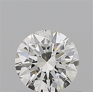 Picture of Natural Diamond 0.53 Carats, Round with Excellent Cut, I Color, VVS2 Clarity and Certified by GIA