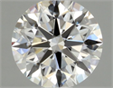 Diamante Natural 0.44 quilates, Redondo , Color H, claridad VVS2 y certificado GIA