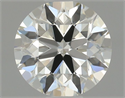 Natural Diamond 0.54 Carats, Round with Excellent Cut, K Color, IF Clarity and Certified by GIA
