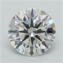 Lab Grown Diamond 1.31 Carats, Round with Ideal Cut, E Color, VVS2 Clarity and Certified by IGI