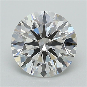 Picture of Lab Grown Diamond 1.31 Carats, Round with Ideal Cut, E Color, VVS2 Clarity and Certified by IGI