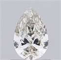 Natural Diamond 0.52 Carats, Pear with  Cut, H Color, VVS2 Clarity and Certified by IGI
