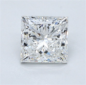 Picture of Natural Diamond 1.01 Carats, Princess with  Cut, F Color, VS2 Clarity and Certified by GIA
