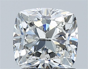 Foto Diamante Natural 1.50 quilates, Del cojín , Color G, claridad SI2 y certificado GIA de