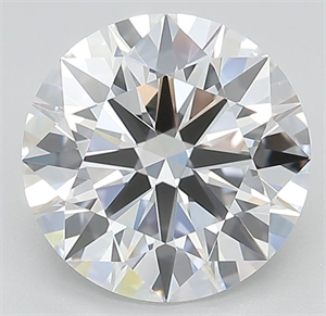 Picture of Lab Grown Diamond 3.03 Carats, Round with Ideal Cut, F Color, IF Clarity and Certified by IGI