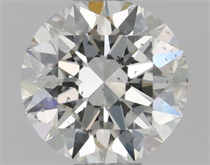 Picture of Natural Diamond 0.51 Carats, Round with Excellent Cut, I Color, SI2 Clarity and Certified by GIA