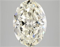Natural Diamond 4.02 Carats, Oval with  Cut, J Color, SI1 Clarity and Certified by IGI