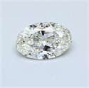 Natural Diamond 0.48 Carats, Oval with  Cut, I Color, VS2 Clarity and Certified by GIA
