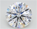 Lab Grown Diamond 3.50 Carats, Round with Excellent Cut, E Color, VS1 Clarity and Certified by IGI
