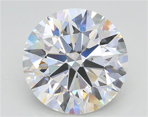Picture of Lab Grown Diamond 3.50 Carats, Round with Excellent Cut, E Color, VS1 Clarity and Certified by IGI