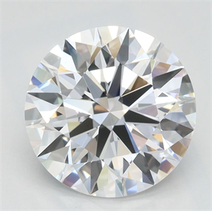 Picture of Lab Grown Diamond 2.13 Carats, Round with Ideal Cut, D Color, IF Clarity and Certified by IGI