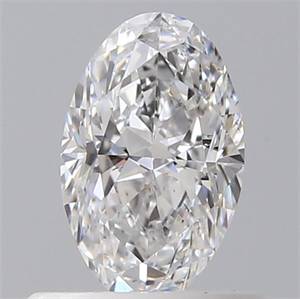 Picture of Natural Diamond 0.53 Carats, Oval with  Cut, D Color, SI1 Clarity and Certified by GIA