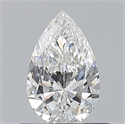 Natural Diamond 0.54 Carats, Pear with  Cut, E Color, VS2 Clarity and Certified by GIA