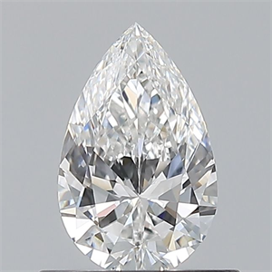 Picture of Natural Diamond 0.54 Carats, Pear with  Cut, E Color, VS2 Clarity and Certified by GIA