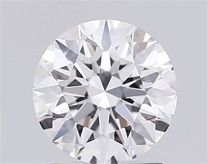 Picture of Lab Grown Diamond 1.50 Carats, Round with Ideal Cut, D Color, VVS2 Clarity and Certified by IGI
