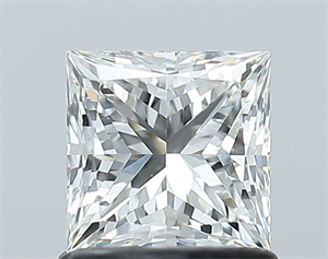 Foto Diamante Natural 1.00 quilates, Princesa , Color H, claridad VS2 y certificado GIA de