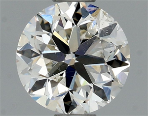 Picture of Natural Diamond 0.71 Carats, Round with Very Good Cut, J Color, SI2 Clarity and Certified by GIA