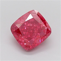 Picture of Lab Grown Diamond 3.12 Carats, CUSHION MODIFIED with  Cut, Fancy Vivid Pink Color, VS1 Clarity and Certified by IGI
