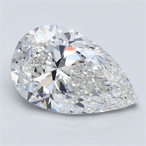 Picture of Natural Diamond 2.50 Carats, Pear with  Cut, G Color, SI1 Clarity and Certified by GIA