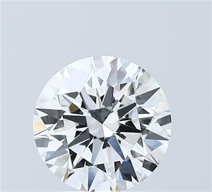 Picture of Lab Grown Diamond 2.01 Carats, Round with Ideal Cut, D Color, VVS2 Clarity and Certified by IGI