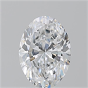 Natural Diamond 1.30 Carats, Oval with  Cut, D Color, IF Clarity and Certified by GIA