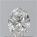 Natural Diamond 0.50 Carats, Oval with  Cut, H Color, VS1 Clarity and Certified by GIA