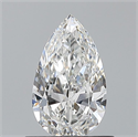 Natural Diamond 0.69 Carats, Pear with  Cut, E Color, VVS2 Clarity and Certified by GIA