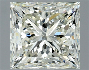 Picture of Natural Diamond 1.55 Carats, Princess with  Cut, L Color, VS2 Clarity and Certified by GIA