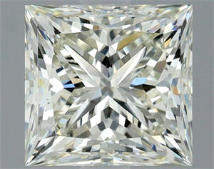Picture of Natural Diamond 1.55 Carats, Princess with  Cut, L Color, VS2 Clarity and Certified by GIA