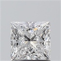 Natural Diamond 1.01 Carats, Princess with  Cut, E Color, SI2 Clarity and Certified by GIA