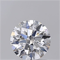 Lab Grown Diamond 1.02 Carats, Round with Ideal Cut, D Color, VVS2 Clarity and Certified by IGI
