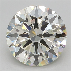 Picture of Lab Grown Diamond 3.11 Carats, Round with Excellent Cut, J Color, VS1 Clarity and Certified by IGI