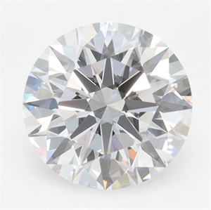 Picture of Lab Grown Diamond 3.30 Carats, Round with Ideal Cut, D Color, VVS1 Clarity and Certified by IGI