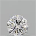 Natural Diamond 0.40 Carats, Round with Excellent Cut, D Color, VS1 Clarity and Certified by GIA